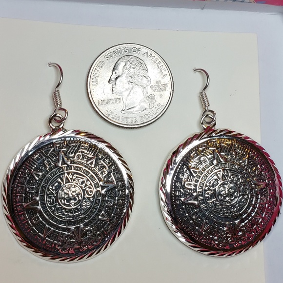 .950 Mexican Silver Aztec Calendar - Picture 3 of 7